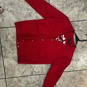 Chrome Hearts Kids Red Cardigan
